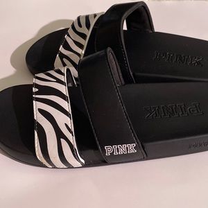 NEW PINK BRAND SLIDES /SANDALS LIGHT WEIGHT AND DURABLE, VERY NICE